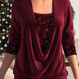 Florien | Glitter top met pailletten voor feestelijke glamour
