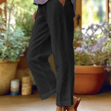 Linnen broek met luchtige pasvorm voor zonnige dagen