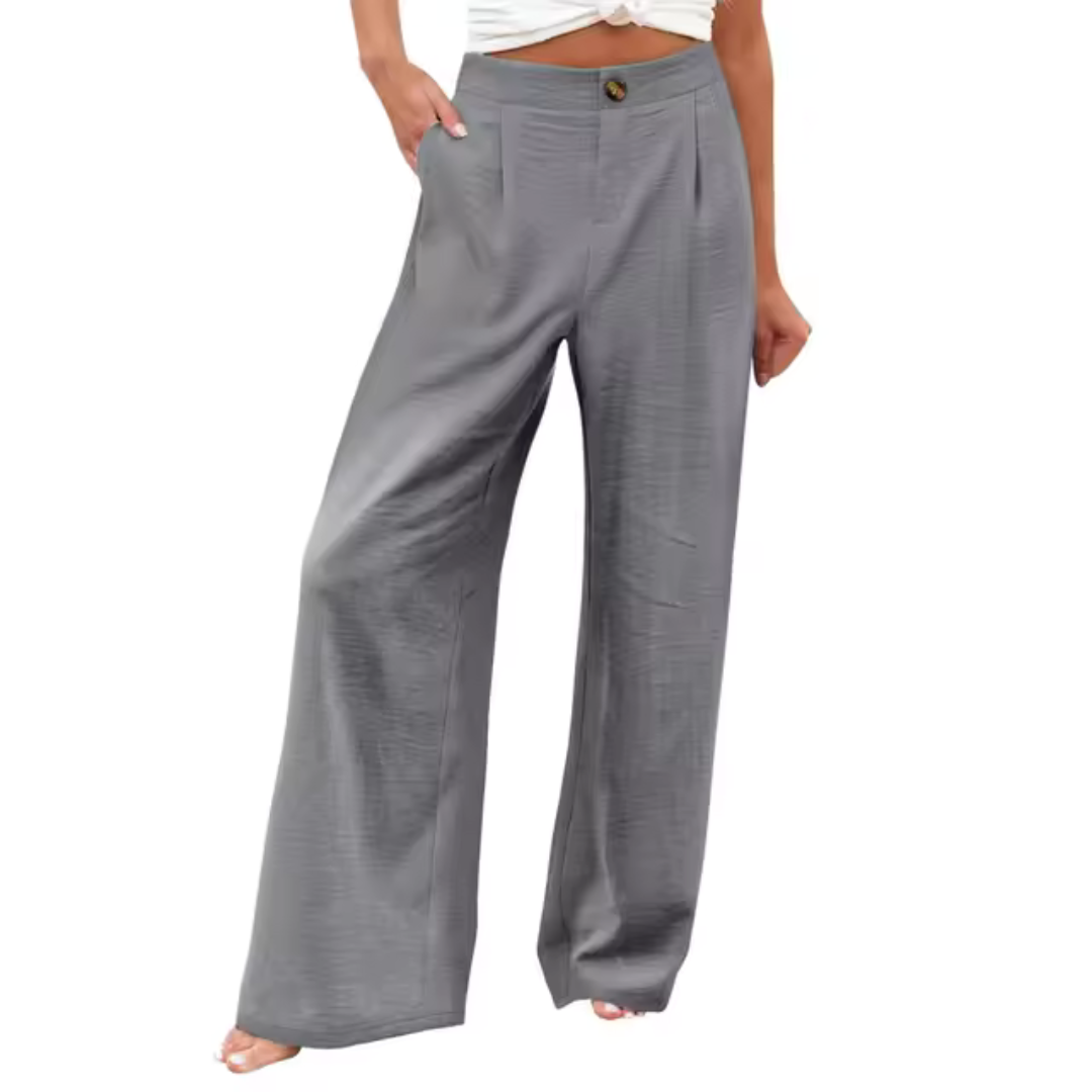 Elena | Wide-leg broek met vloeiende pasvorm en tijdloze elegantie