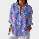 Lichte en Kleurrijke Gedrukte Blouse
