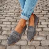 Wildleren Loafers met fluweelzacht suède en flexibele pasvorm