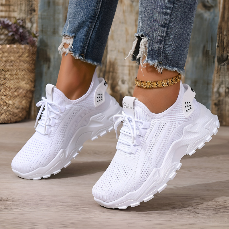 Orthopedische sneakers met brede teenruimte en voetboogondersteuning