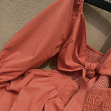 Noëlle | Jurk met volant mouwen en elegante French-style pasvorm