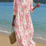 Vestido casual de mujer con estampado floral