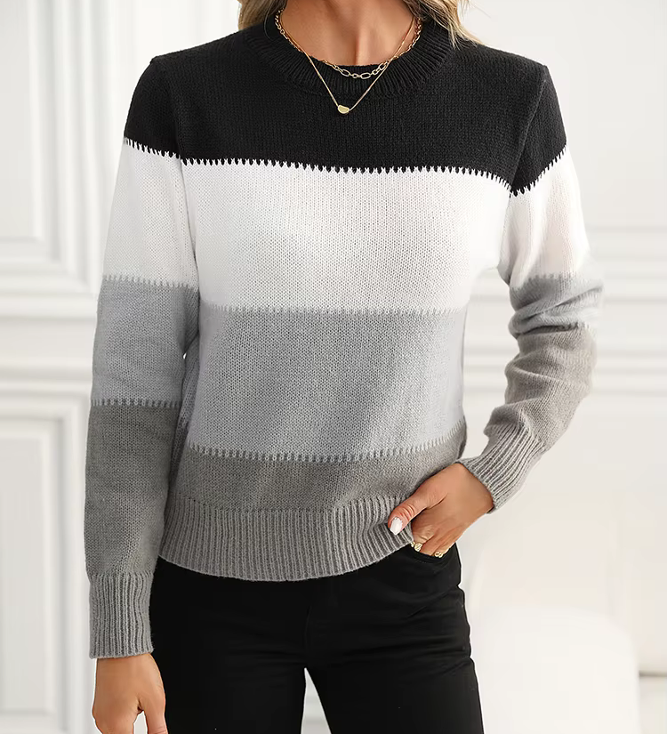 Delilah | Gestreepte trui met tijdloze look en comfortabele pasvorm