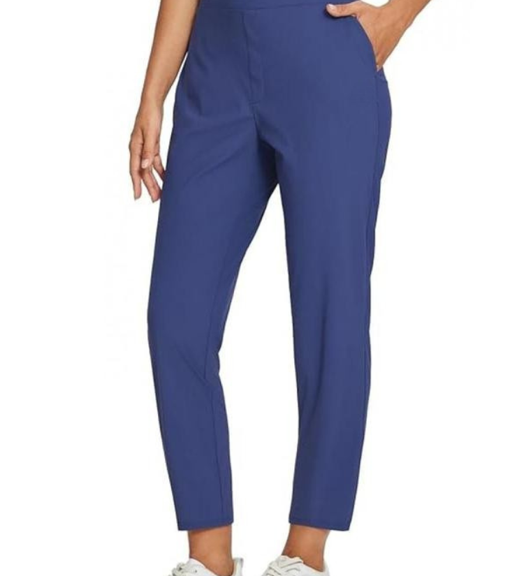 Enkellange broek met comfortabele pasvorm en nette uitstraling