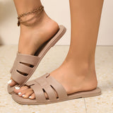 Slippers met zacht comfort en licht instapmodel