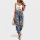 Broek met etnisch patroon en comfortabele pasvorm