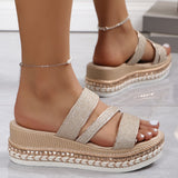 Wedge Sandalen met zachte zool en luchtig comfort