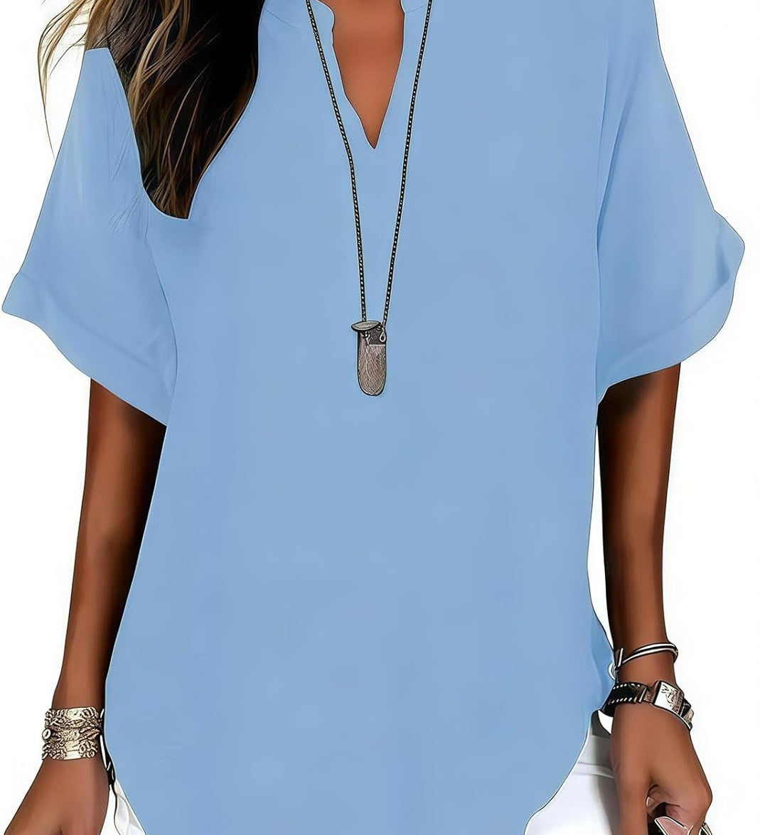 Nova | Elegante V-hals blouse voor elke dag - 1+1 GRATIS