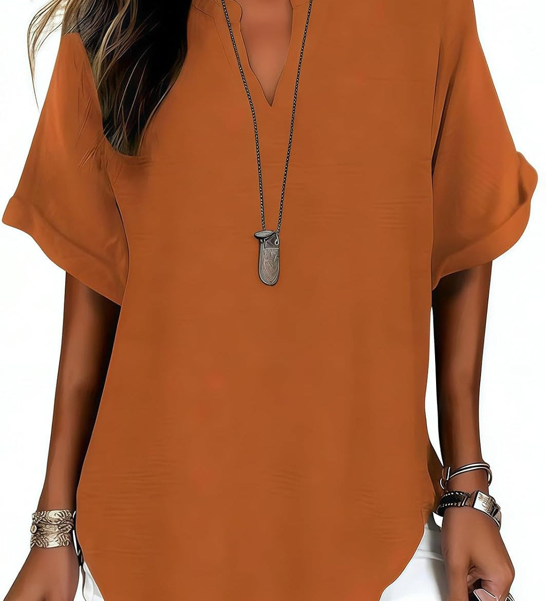 Nova | Elegante V-hals blouse voor elke dag - 1+1 GRATIS