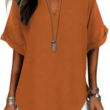 Nova | Elegante V-hals blouse voor elke dag