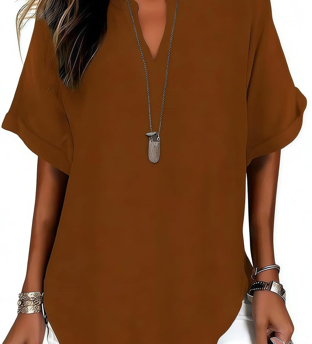 Nova | Elegante V-hals blouse voor elke dag - 1+1 GRATIS