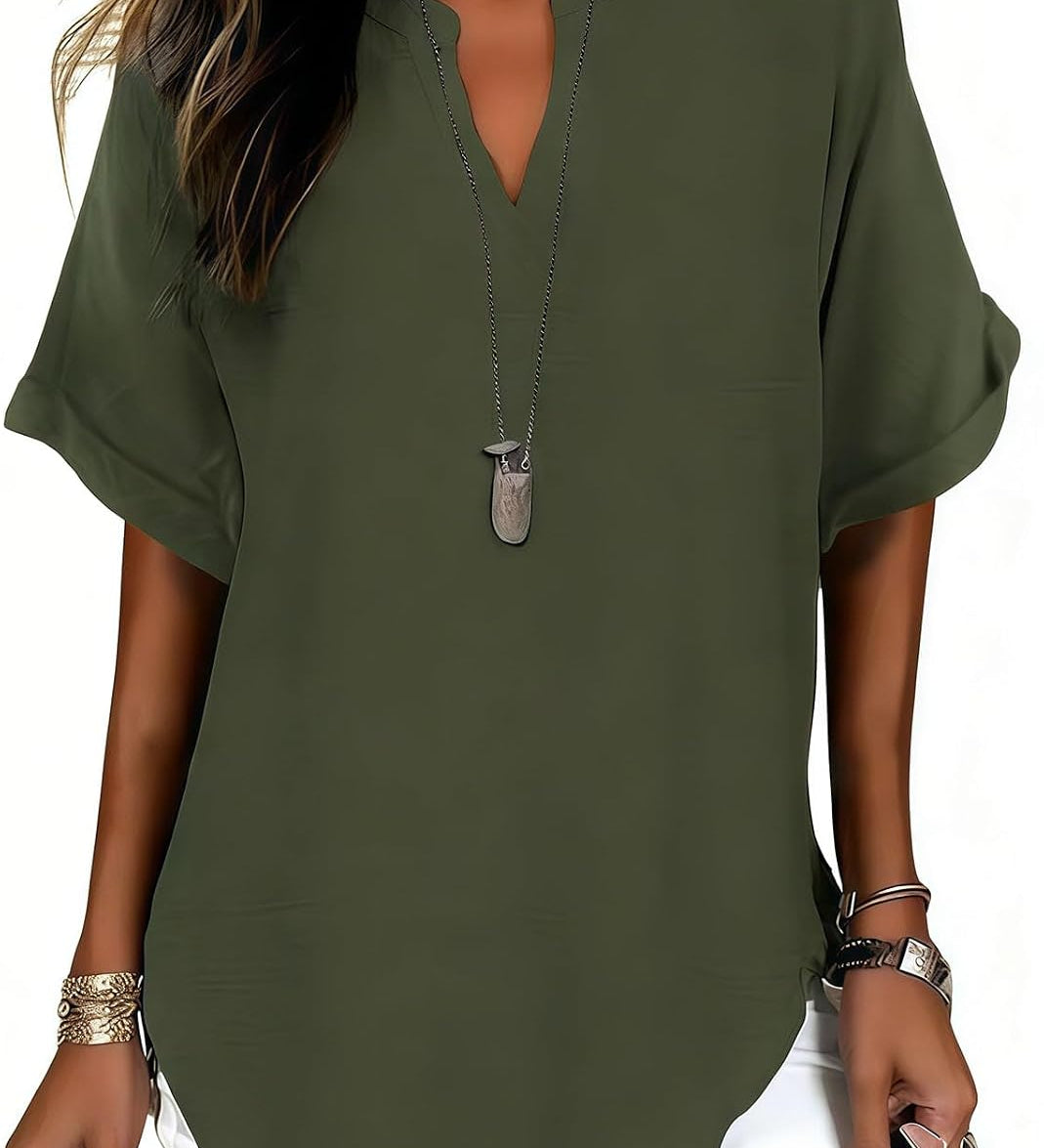 Nova | Elegante V-hals blouse voor elke dag - 1+1 GRATIS