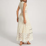 Guusje | Boho jurk met kanten details en luchtige pasvorm