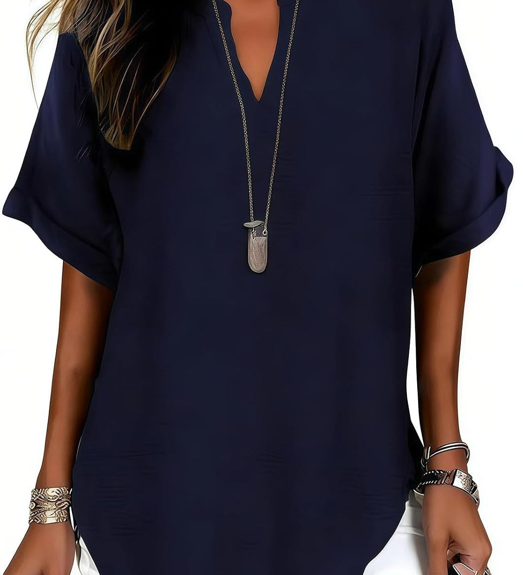Nova | Elegante V-hals blouse voor elke dag - 1+1 GRATIS