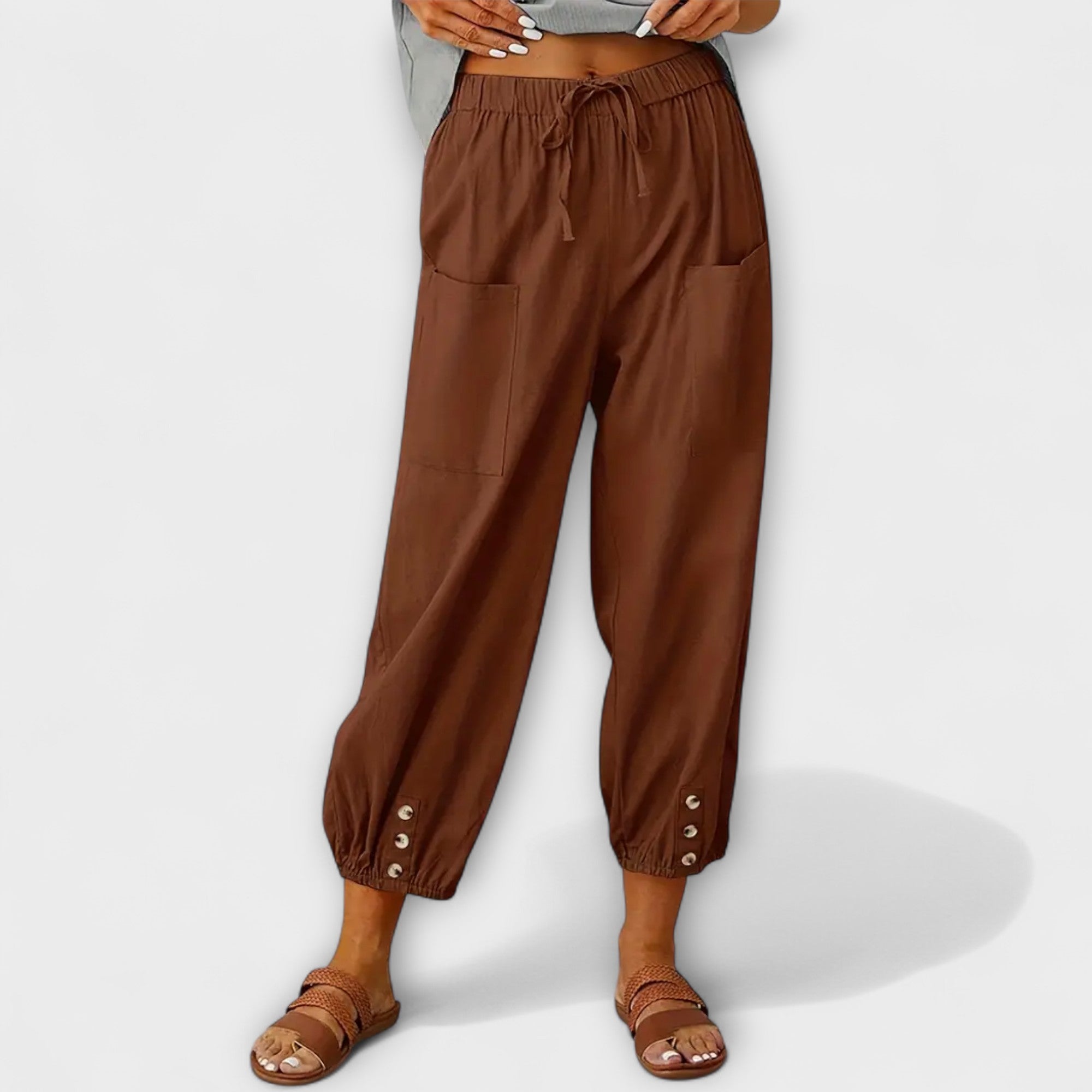Harem broek met relaxte boho stijl en ultiem comfort