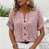 Blouse met bloemenpatroon en verfijnd silhouet voor dagelijks gebruik