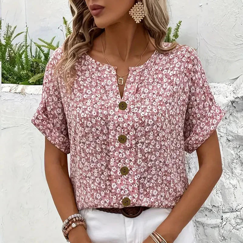 Blouse met bloemenpatroon en verfijnd silhouet voor dagelijks gebruik