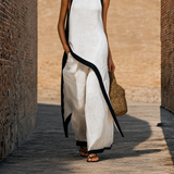 Nadia Conjunto Efecto Lino Atemporal con Diseño Minimalista