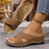 Orthopedische Wedge Sandalen met ergonomische steun en lichte hak
