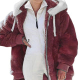 Winterjas met capuchon en getailleerde pasvorm voor elegante warmte