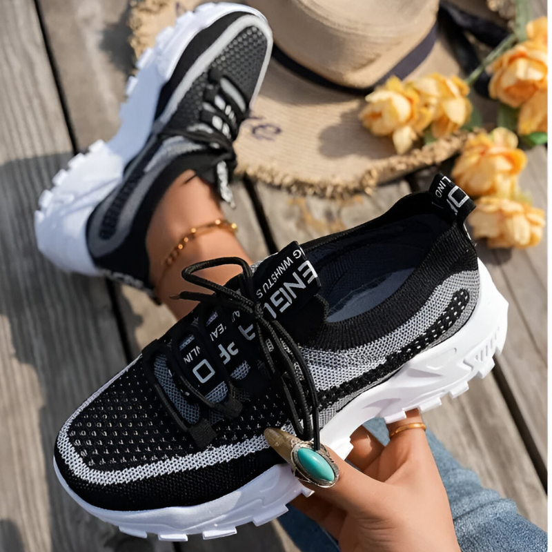 Orthopedische Sneakers met brede teenruimte en voetboogondersteuning