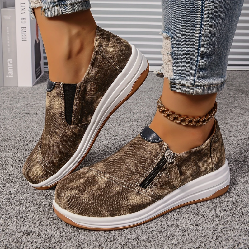 Orthopedische sneakers met brede teenruimte en voetboogondersteuning
