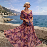 Mikaela | Elegante off-shoulder maxi-jurk met zeemeerminpasvorm