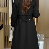 Trenchcoat met dubbele knoopsluiting en tailleceintuur