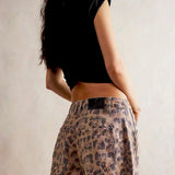 Katoenen barrel jeans met relaxte pasvorm en wide-leg model