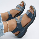 Orthopedische sandalen met verstelbare bandjes en dempend voetbed