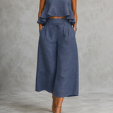 Freya Conjunto de Dos Piezas para Mujer con Bajo Fruncido