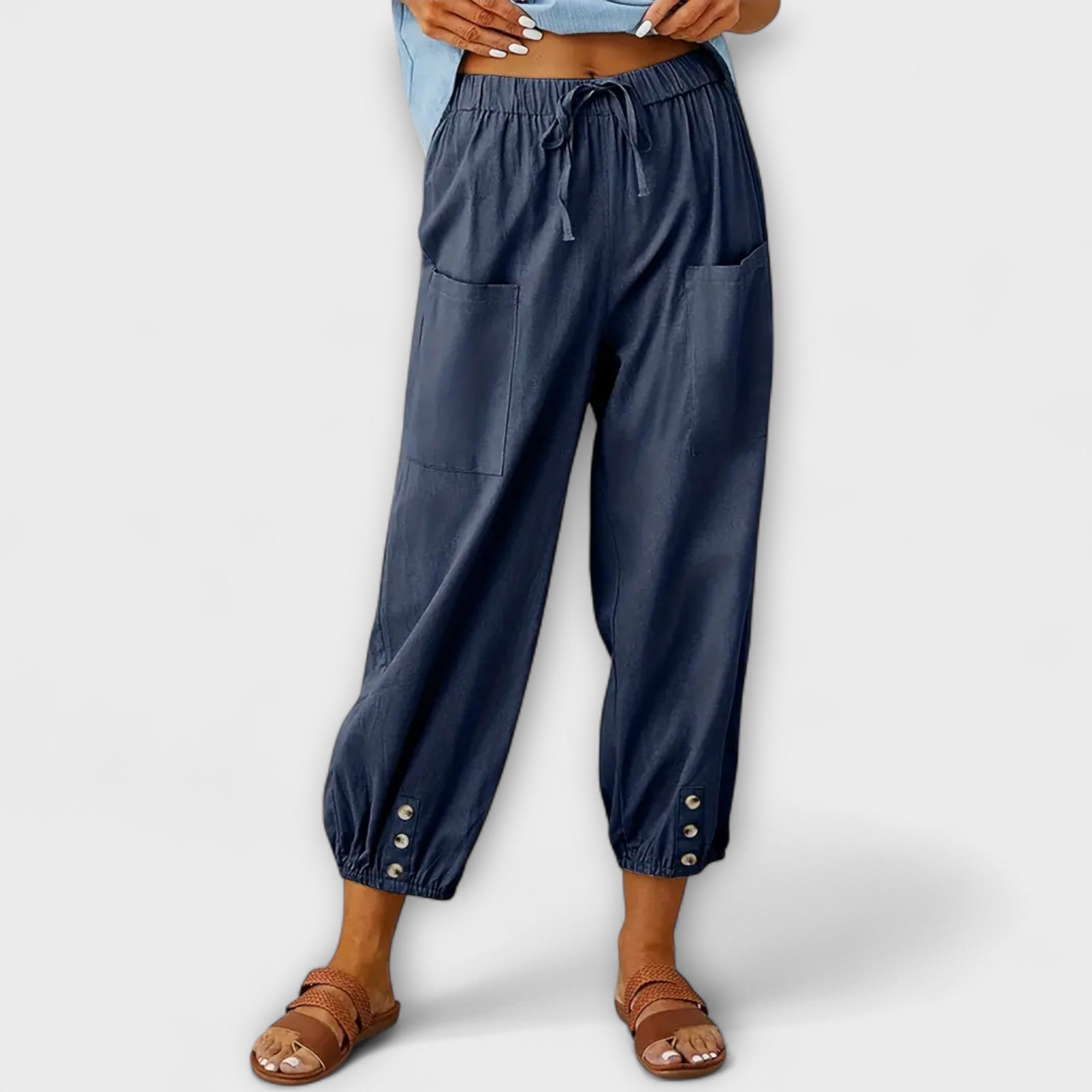Harem broek met relaxte boho stijl en ultiem comfort