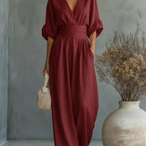 Valentina | Elegante Maxi Jurk met Geaccentueerde Taille