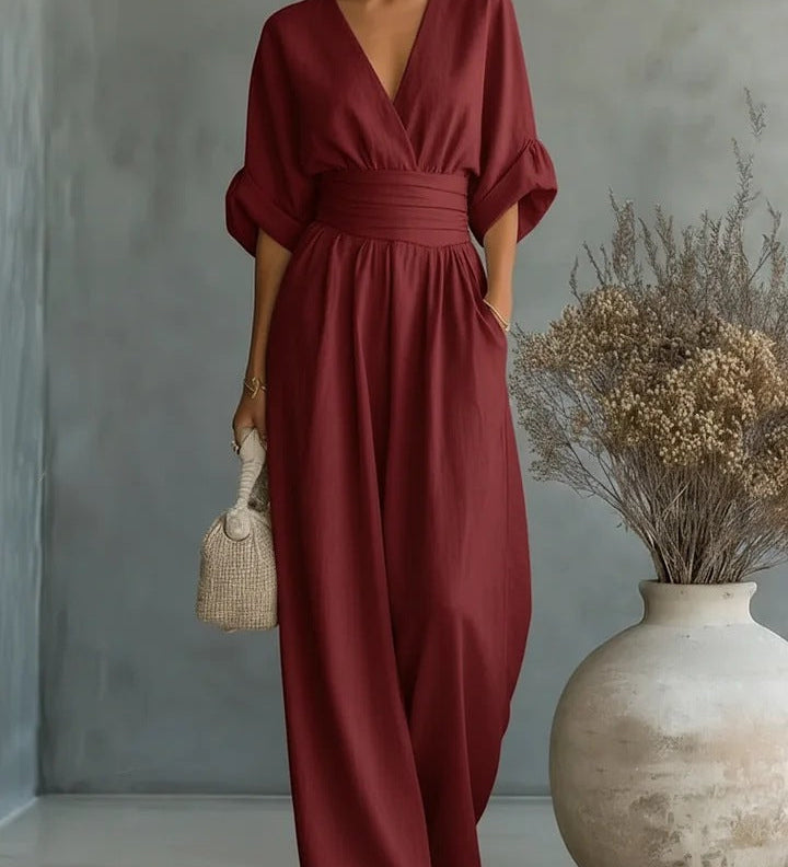 Valentina | Elegante Jumpsuit met Geaccentueerde Taille