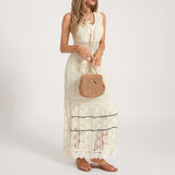 Guusje | Boho jurk met kanten details en luchtige pasvorm
