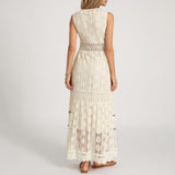 Guusje | Boho jurk met kanten details en luchtige pasvorm