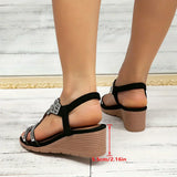 Wedge Sandalen met orthopedische ondersteuning en memory foam