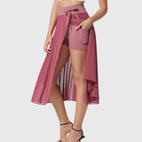 Rok met zakken en hoge taille voor een flatterend silhouet