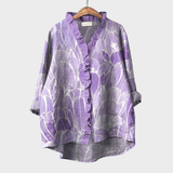 Blouse met luchtige stof en exclusieve prints voor zomerse dagen