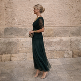 Mikaela | Elegante off-shoulder maxi-jurk met zeemeerminpasvorm