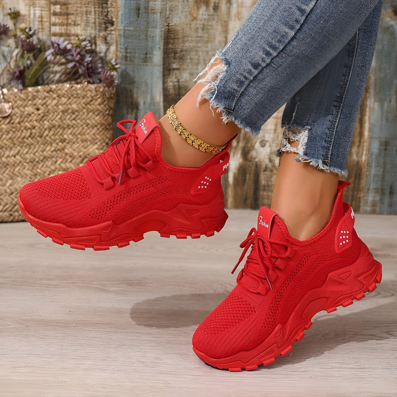 Orthopedische sneakers met brede teenruimte en voetboogondersteuning