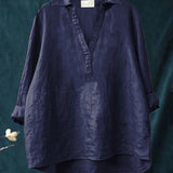 Zomerblouse met zachte stof en Franse elegantie