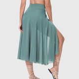 Rok met zakken en hoge taille voor een flatterend silhouet