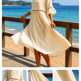 Amara™ | Elegante Buikcamouflerende Midi Jurk