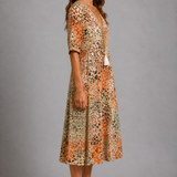 Golden Petal Jurk