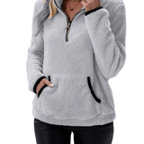 Aleah | Fleece trui met halve rits voor warmte en comfort