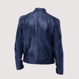 Leren jas met tijdloze stijl en premium kwaliteit