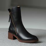 Laarzen met hak voor comfort en tijdloze elegantie